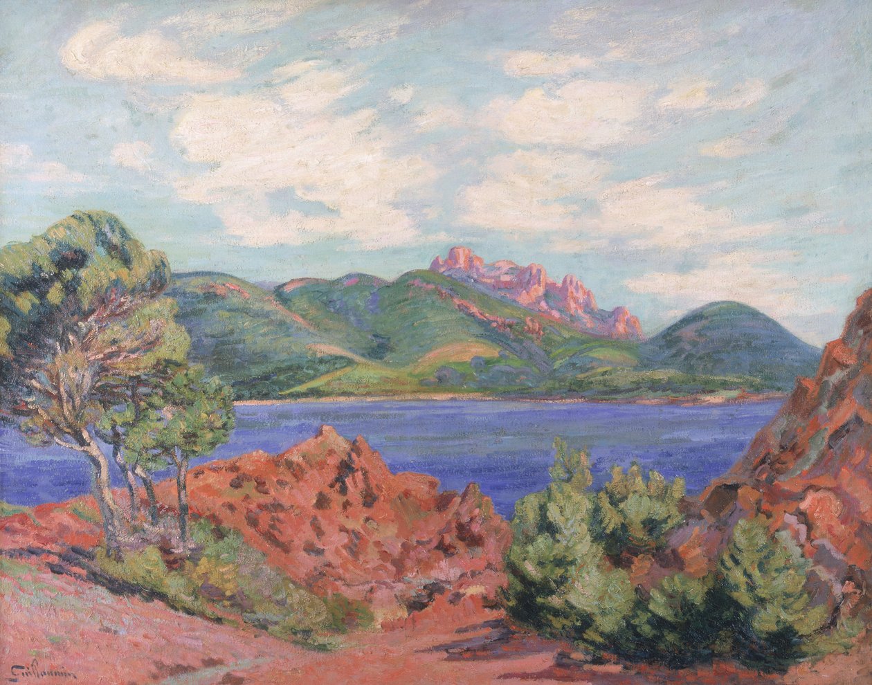 La Bahía de Agay, c.1905 de Jean Baptiste Armand Guillaumin
