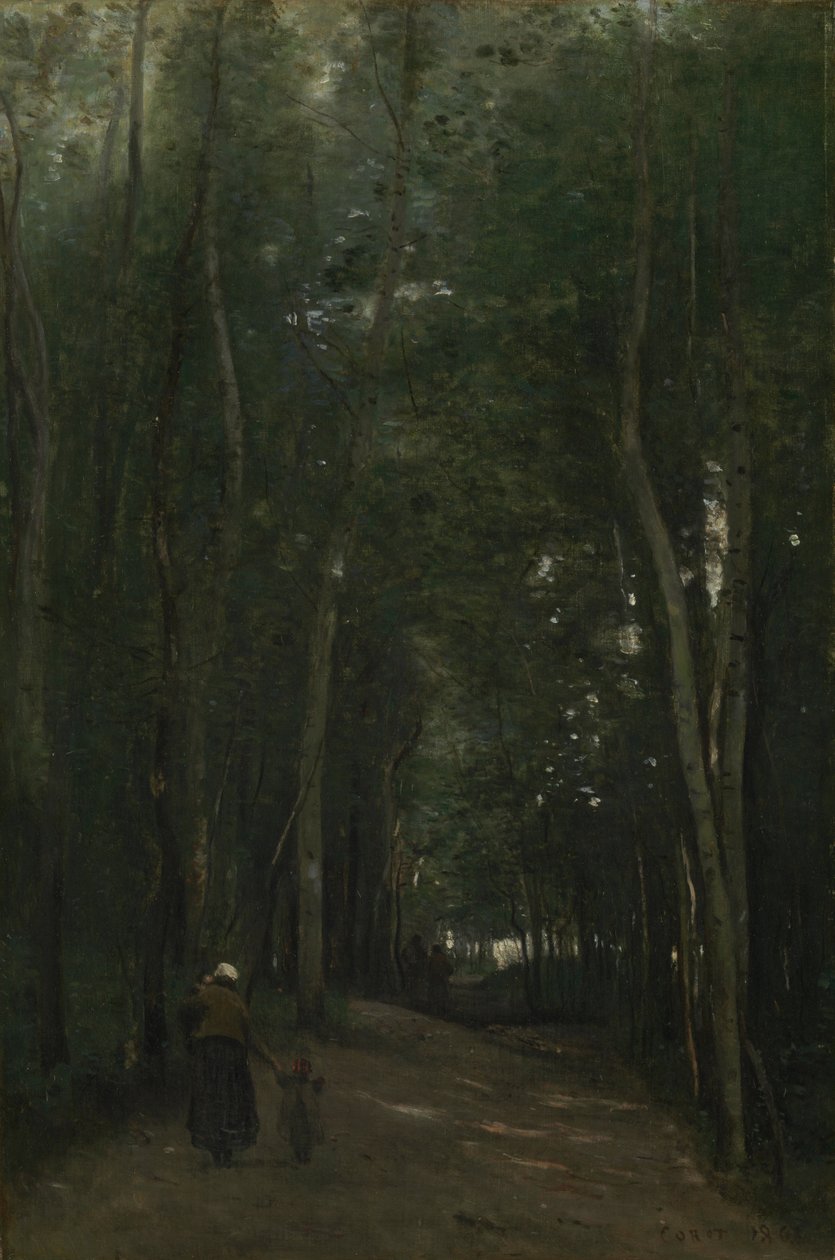 Un camino en Saint-Cloud de Jean Baptiste Camille Corot