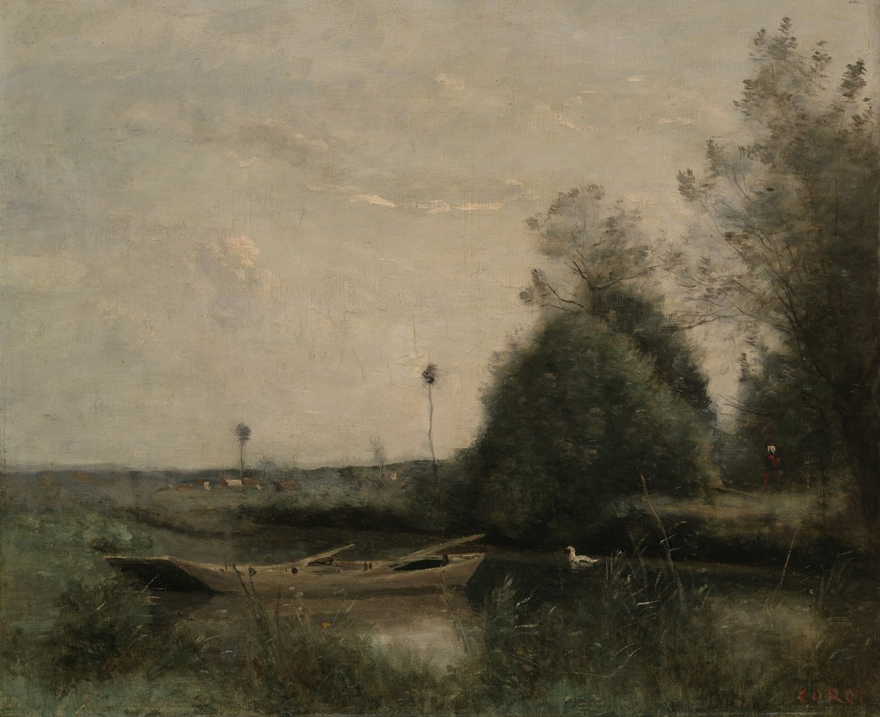 Un Estanque en Mortain, c.1860-70 de Jean Baptiste Camille Corot
