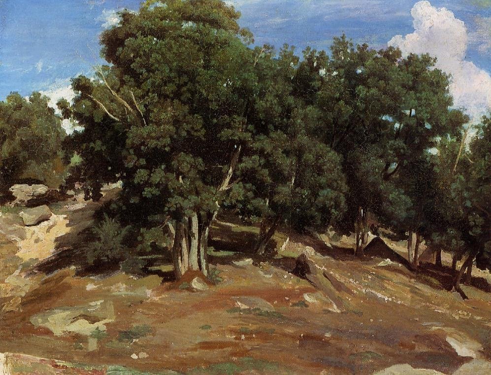 Robles negros de Bas-Breau de Jean Baptiste Camille Corot