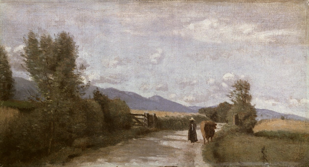 Dardagny, Mañana, c.1853 de Jean Baptiste Camille Corot