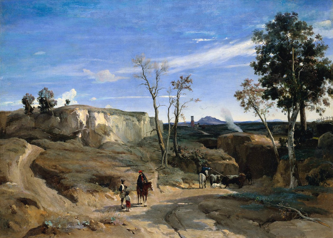 La Cervara, la campiña romana de Jean Baptiste Camille Corot