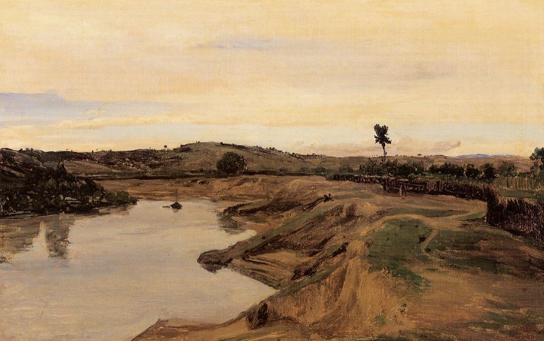 El paseo de Poussin, campo de Roma de Jean Baptiste Camille Corot