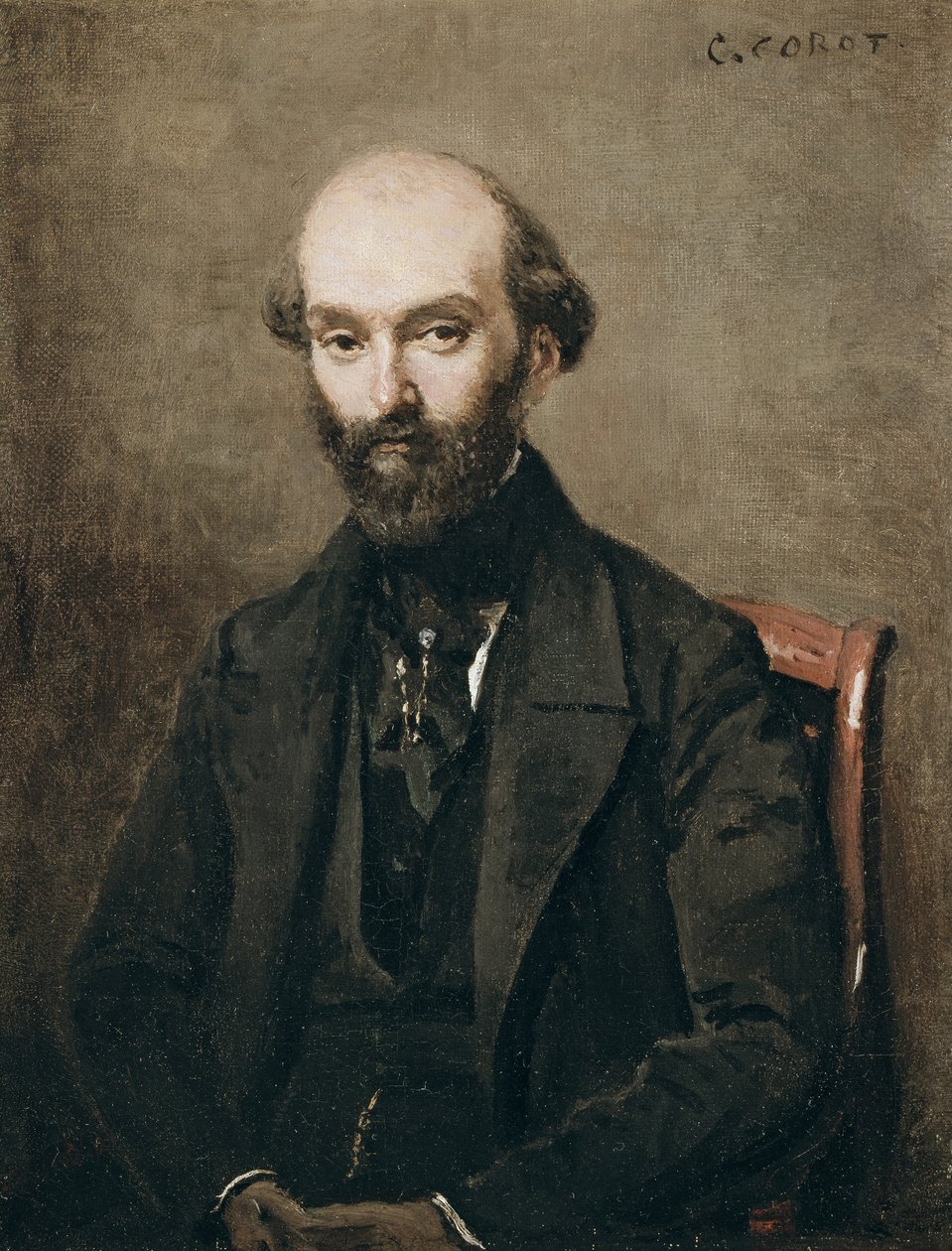 M. Bison, 1852 de Jean Baptiste Camille Corot
