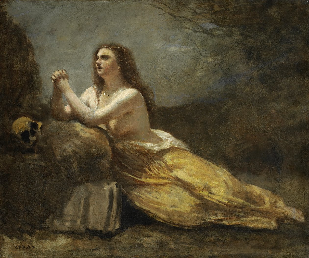 Magdalena en oración de Jean Baptiste Camille Corot