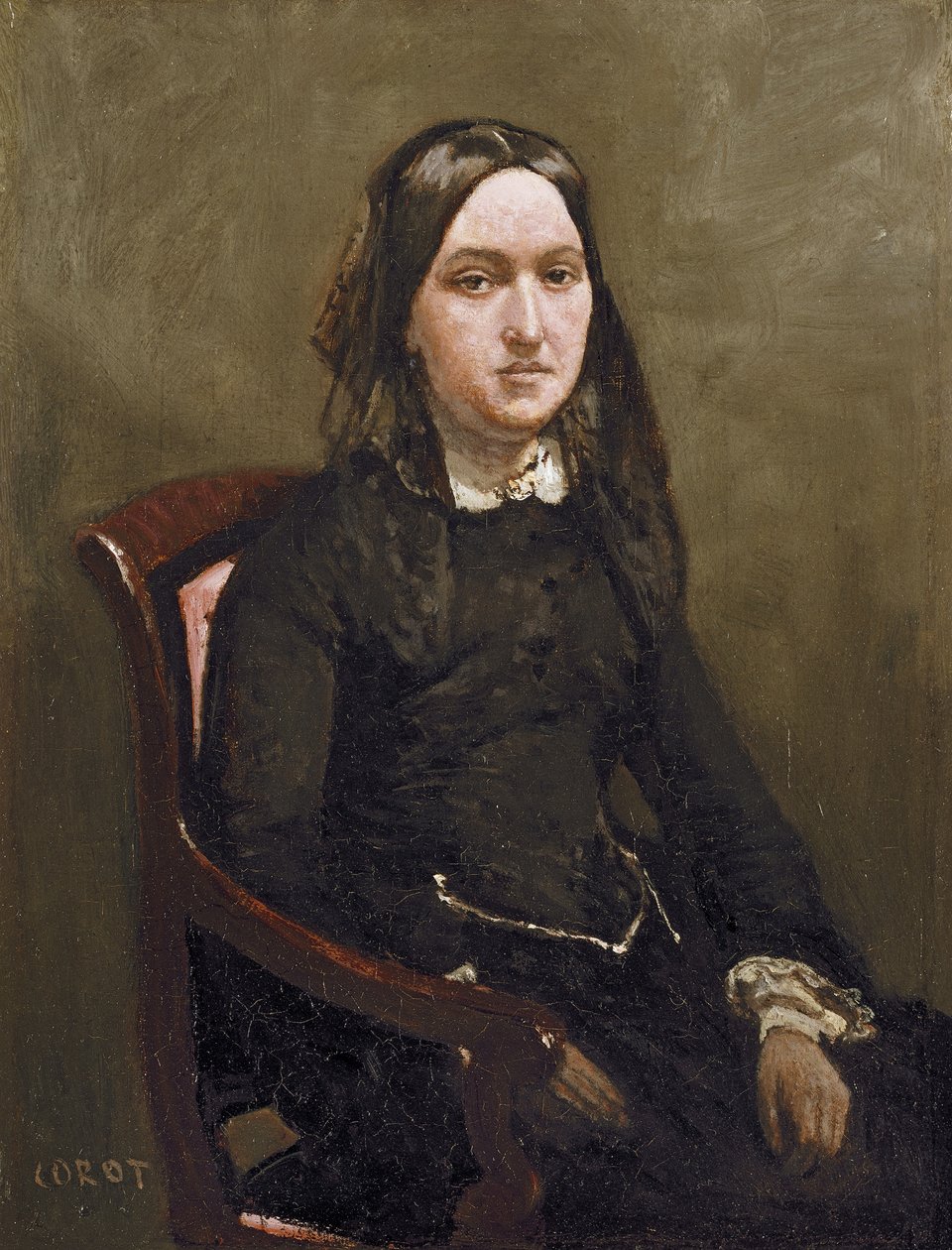 Mme Bison, 1852 de Jean Baptiste Camille Corot