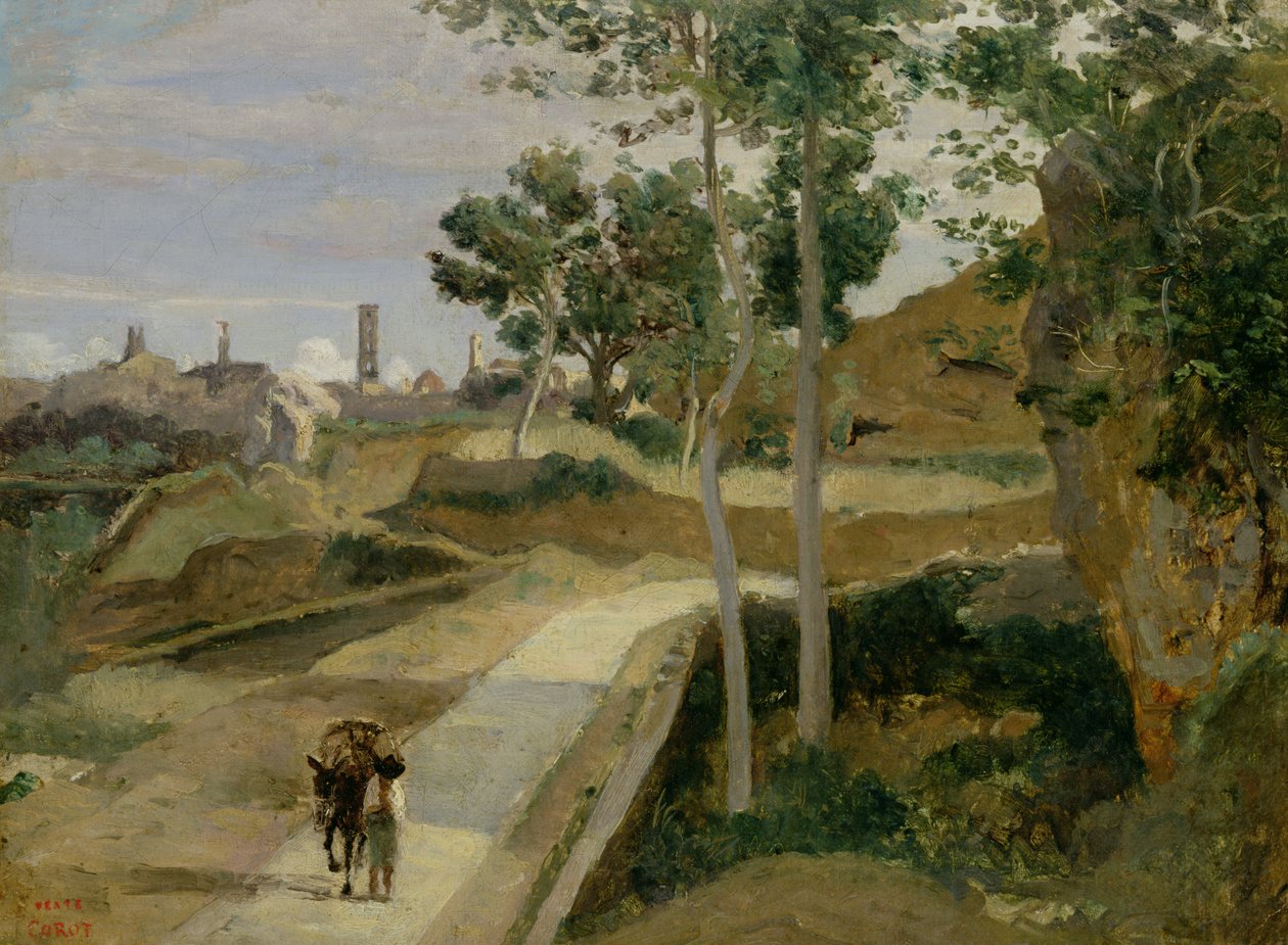Camino desde Volterra de Jean Baptiste Camille Corot