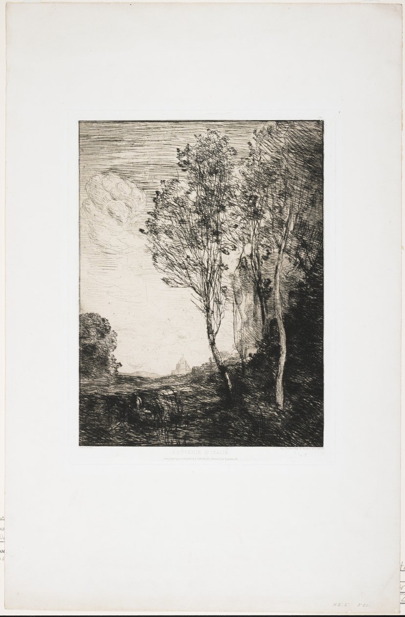Recuerdo de Italia, 1863 de Jean Baptiste Camille Corot