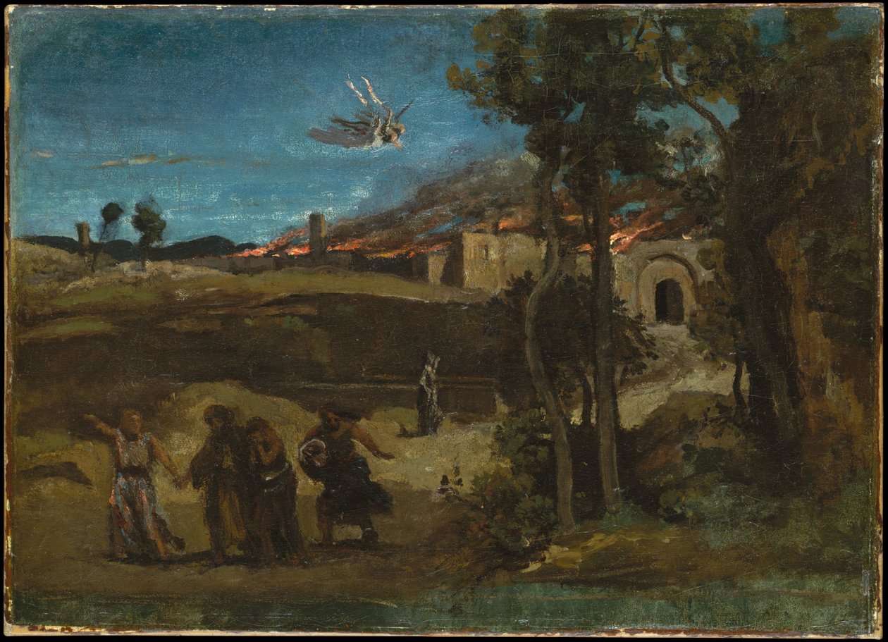 La destrucción de Sodoma de Jean Baptiste Camille Corot