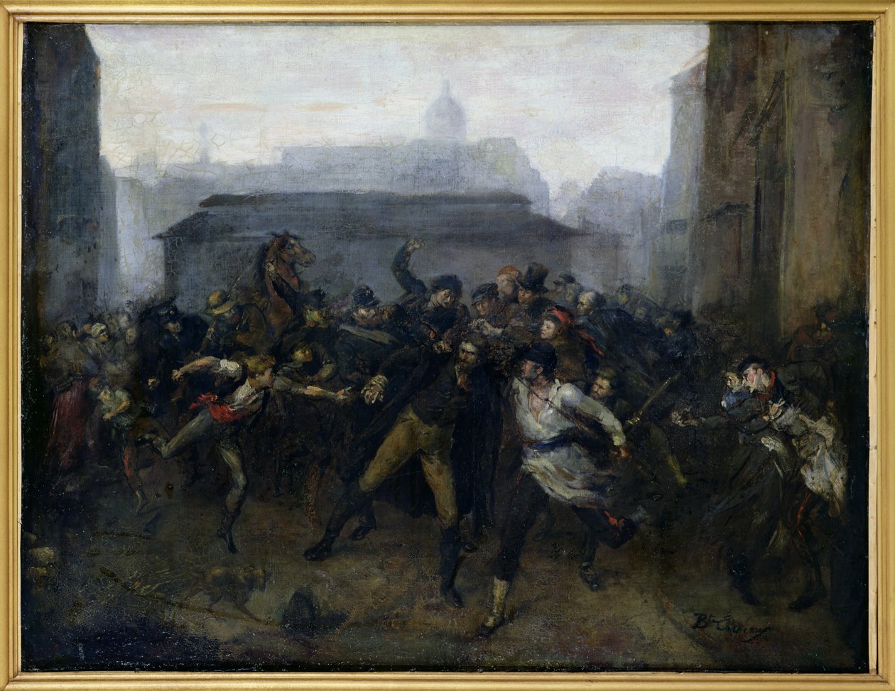 El espía, episodio del sitio de París de Jean Baptiste Carpeaux