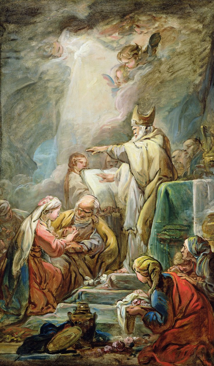 El matrimonio de la Virgen, c.1763 de Jean Baptiste Deshays de Colleville