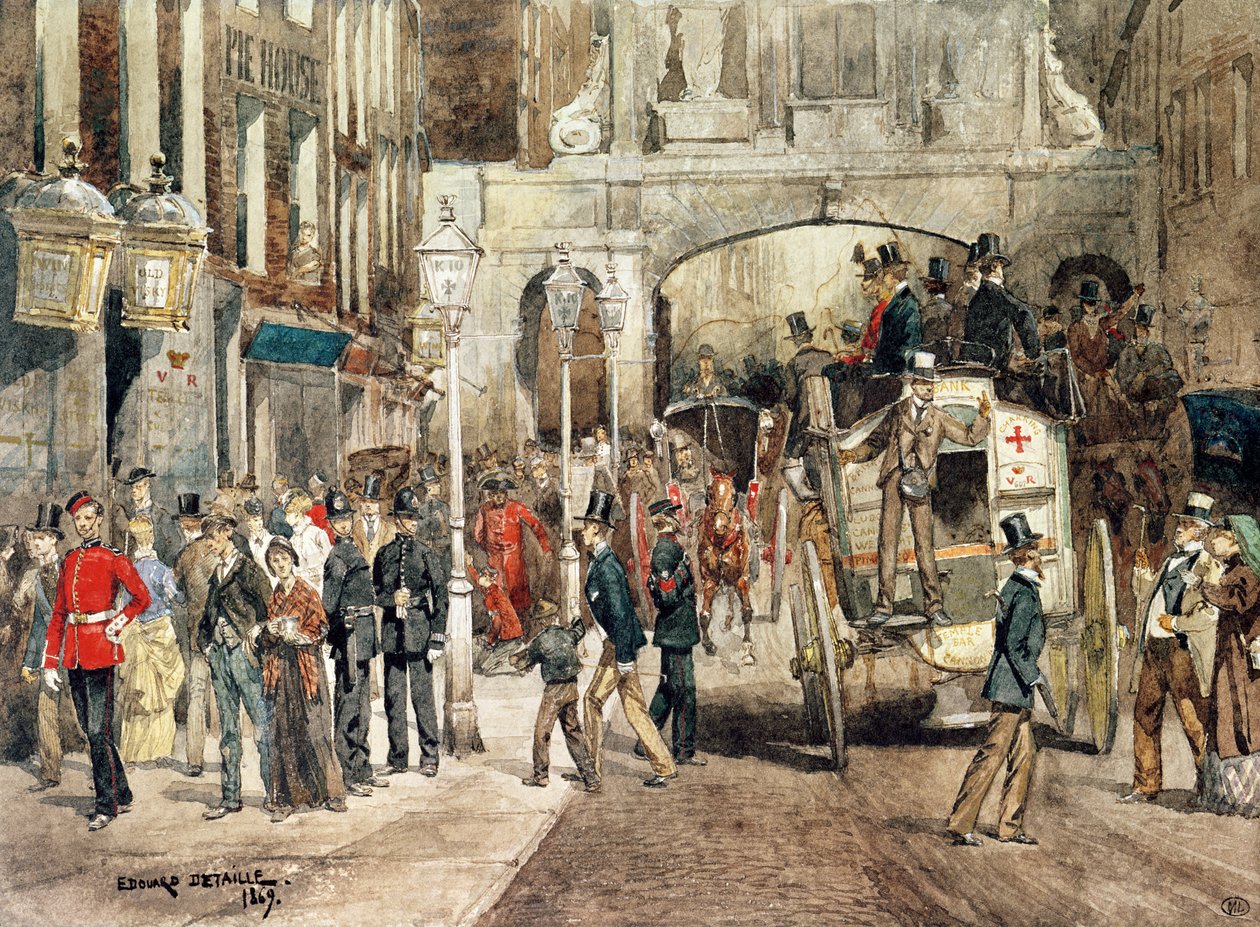 Calle de Londres, 1869 de Jean Baptiste Edouard Detaille