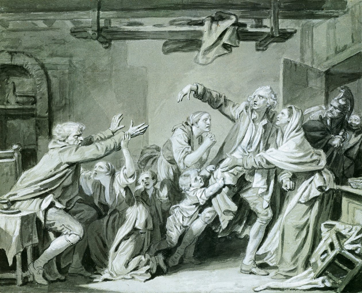 Un padre maldice a su hijo ingrato, 1777 de Jean Baptiste Greuze