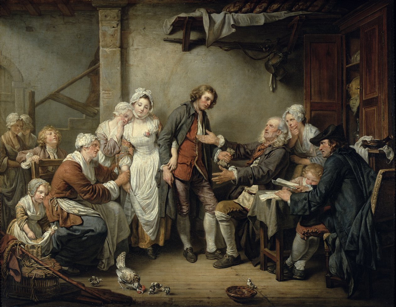El acuerdo del pueblo, 1761 de Jean Baptiste Greuze