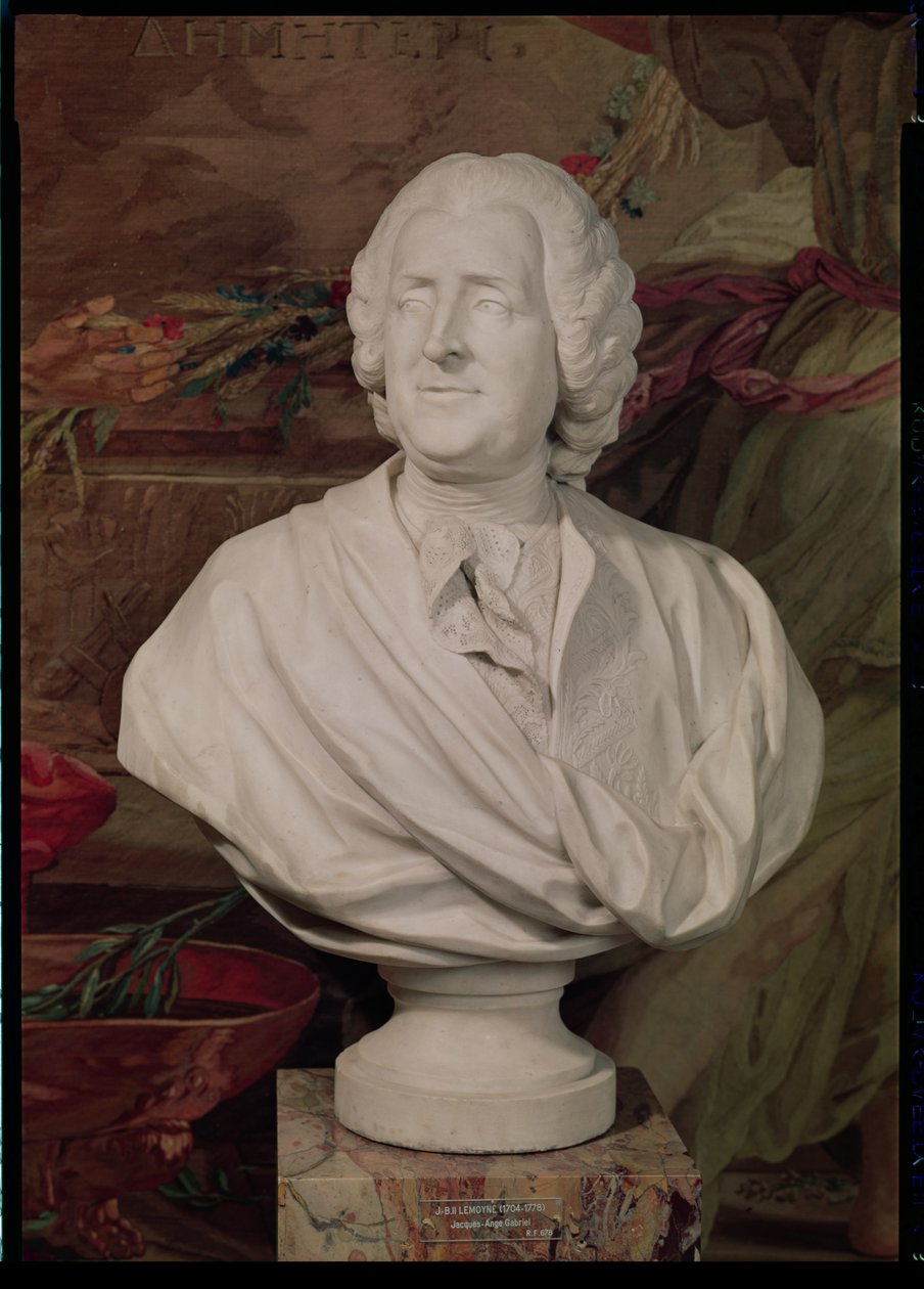 Busto retrato de Jacques-Ange Gabriel de Jean Baptiste II Lemoyne