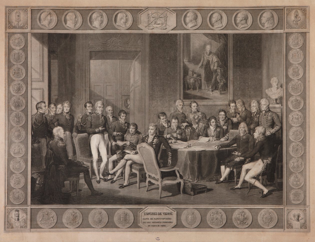 Congreso de Viena, sesión plenipotenciaria de Jean Baptiste Isabey