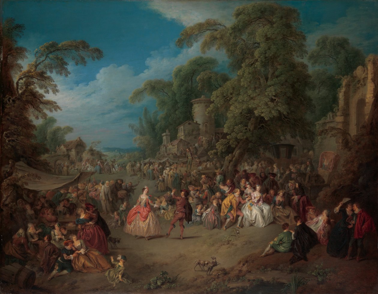 La feria en Bezons, c.1733 de Jean Baptiste Joseph Pater