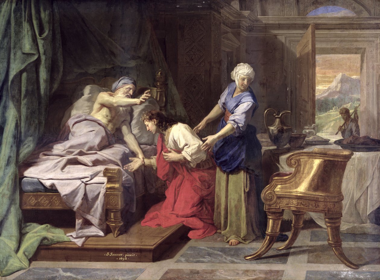 Isaac bendiciendo a Jacob, 1692 de Jean Baptiste Jouvenet
