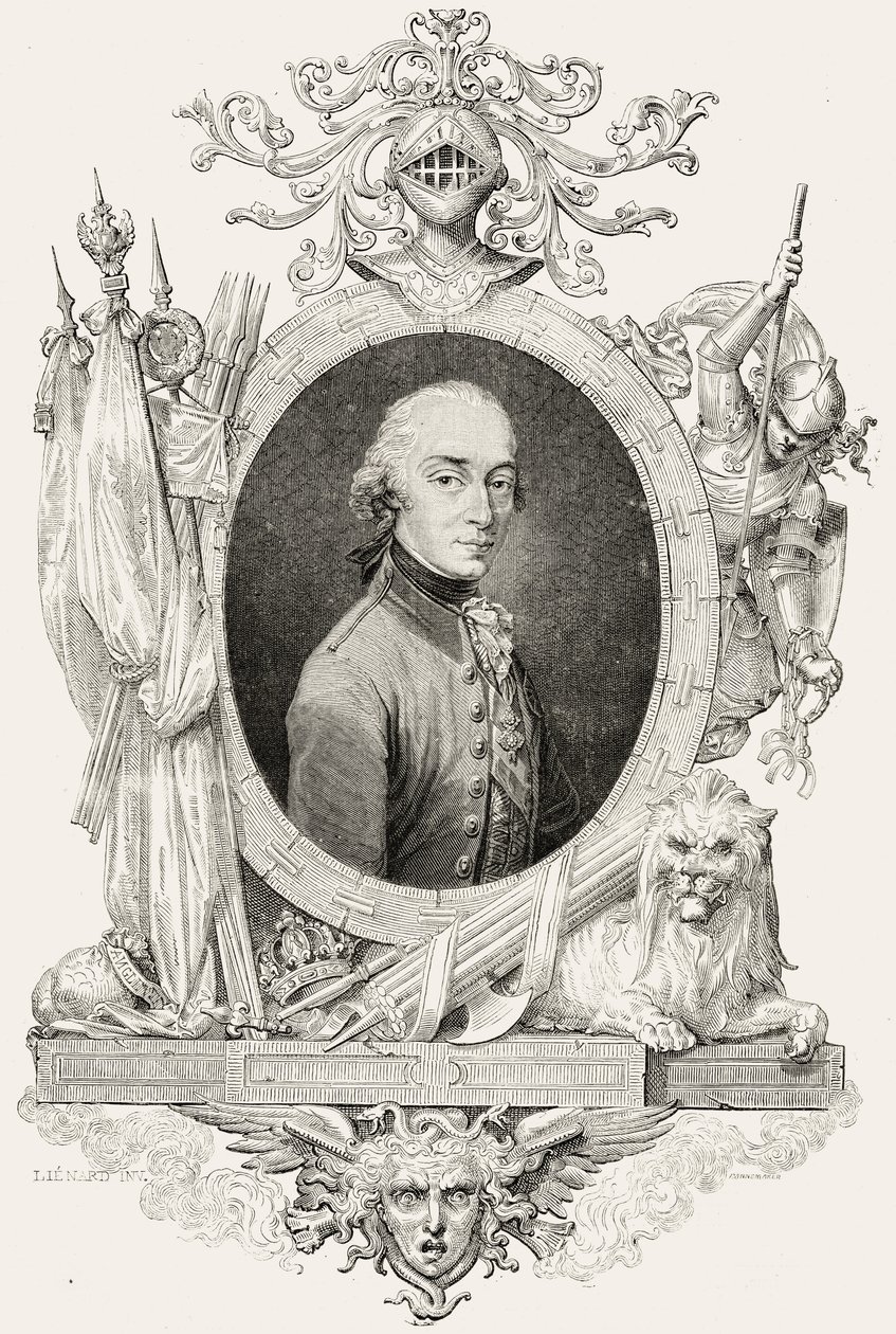 Retrato de Charles Edward Stuart (1720-88) el Joven Pretendiente, grabado por Stephane Pannemaker (1847-1930) de Jean Baptiste Lienard