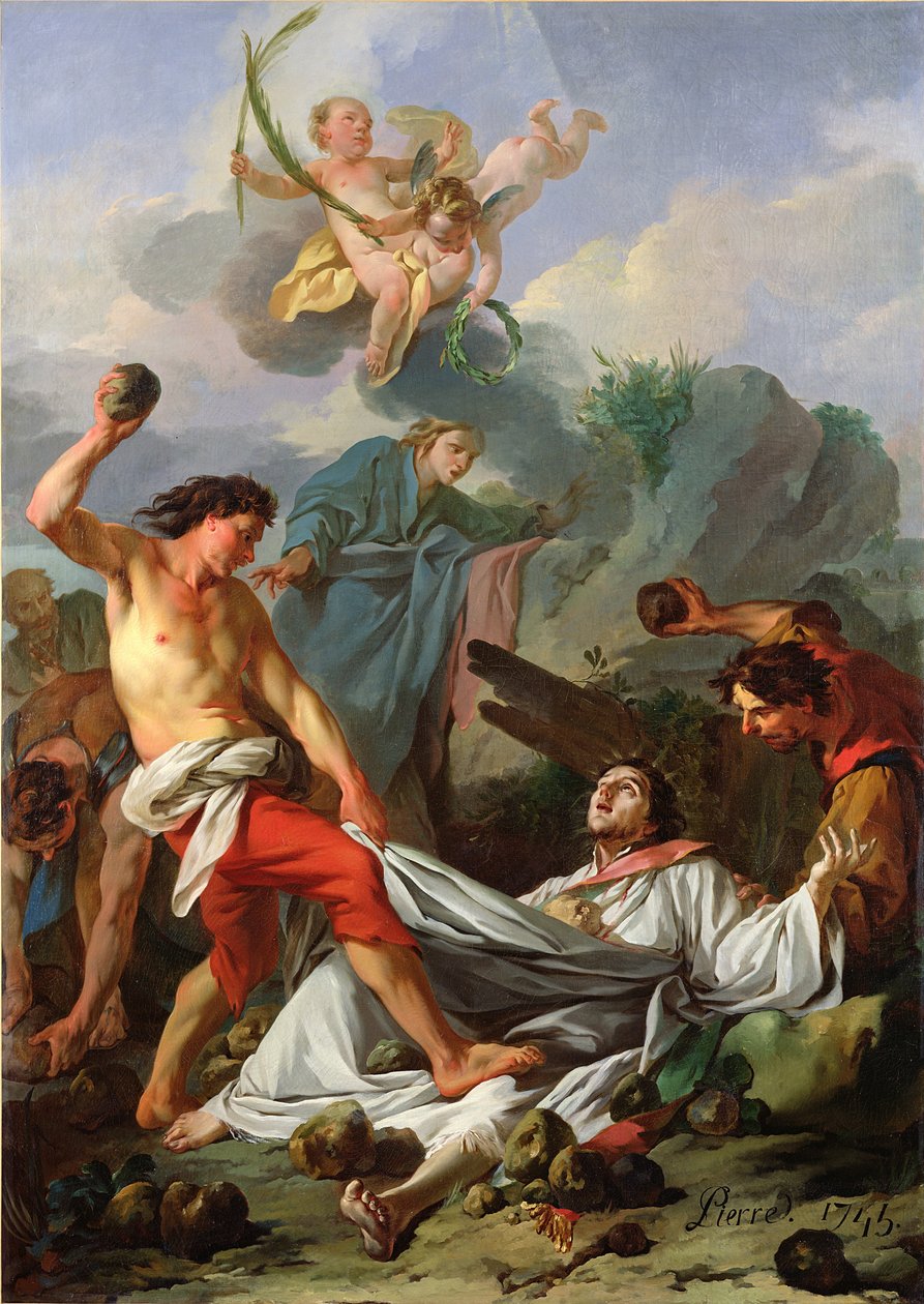 Martirio de San Esteban, 1745 de Jean Baptiste Marie Pierre