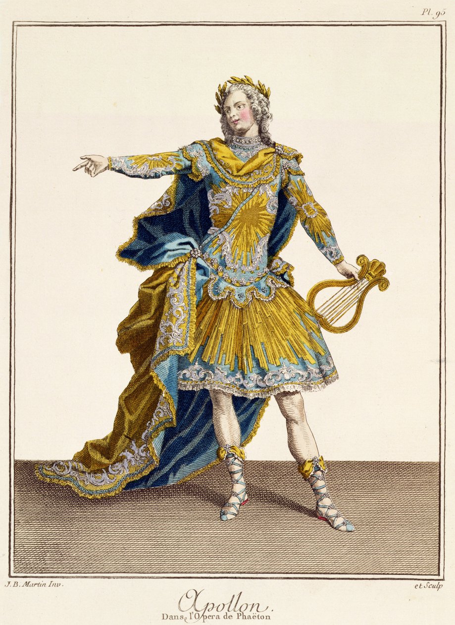 Traje para Apolo en la ópera 