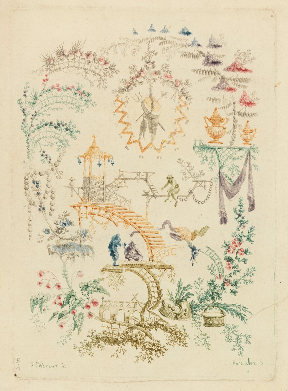 Diseño ornamental de Nouvelle suite de cahiers chinois a l