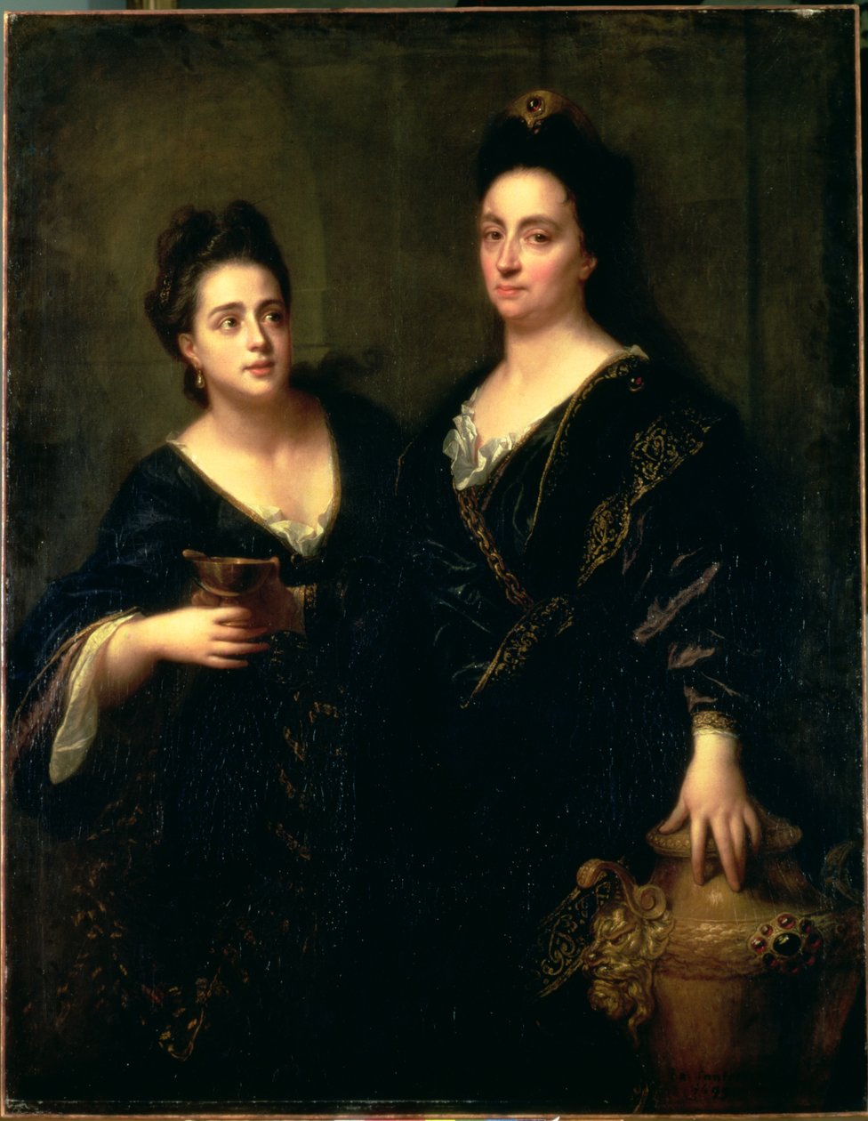 Retrato de dos actrices, 1699 de Jean Baptiste Santerre