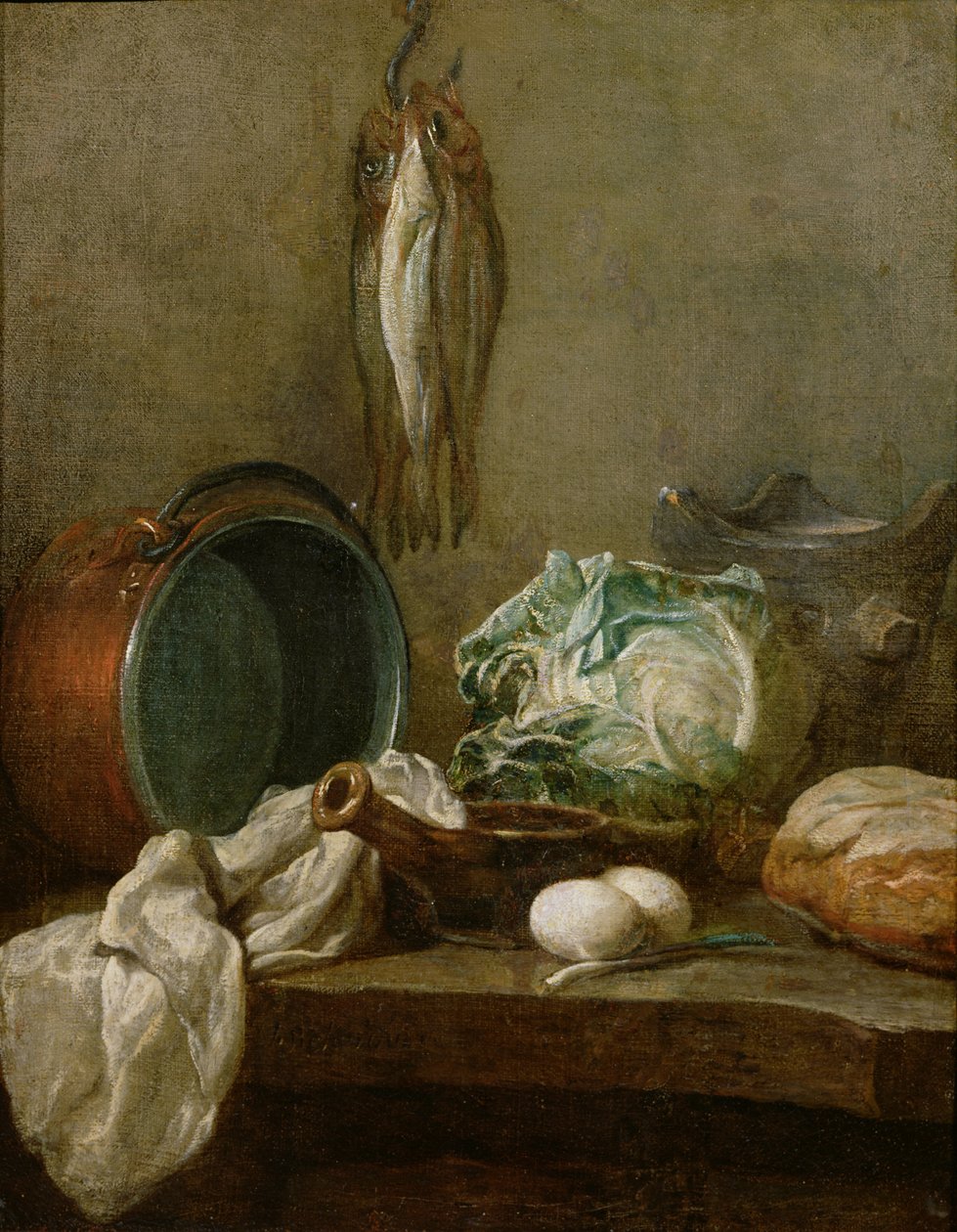 Naturaleza muerta, c.1731-33 de Jean Baptiste Simeon Chardin