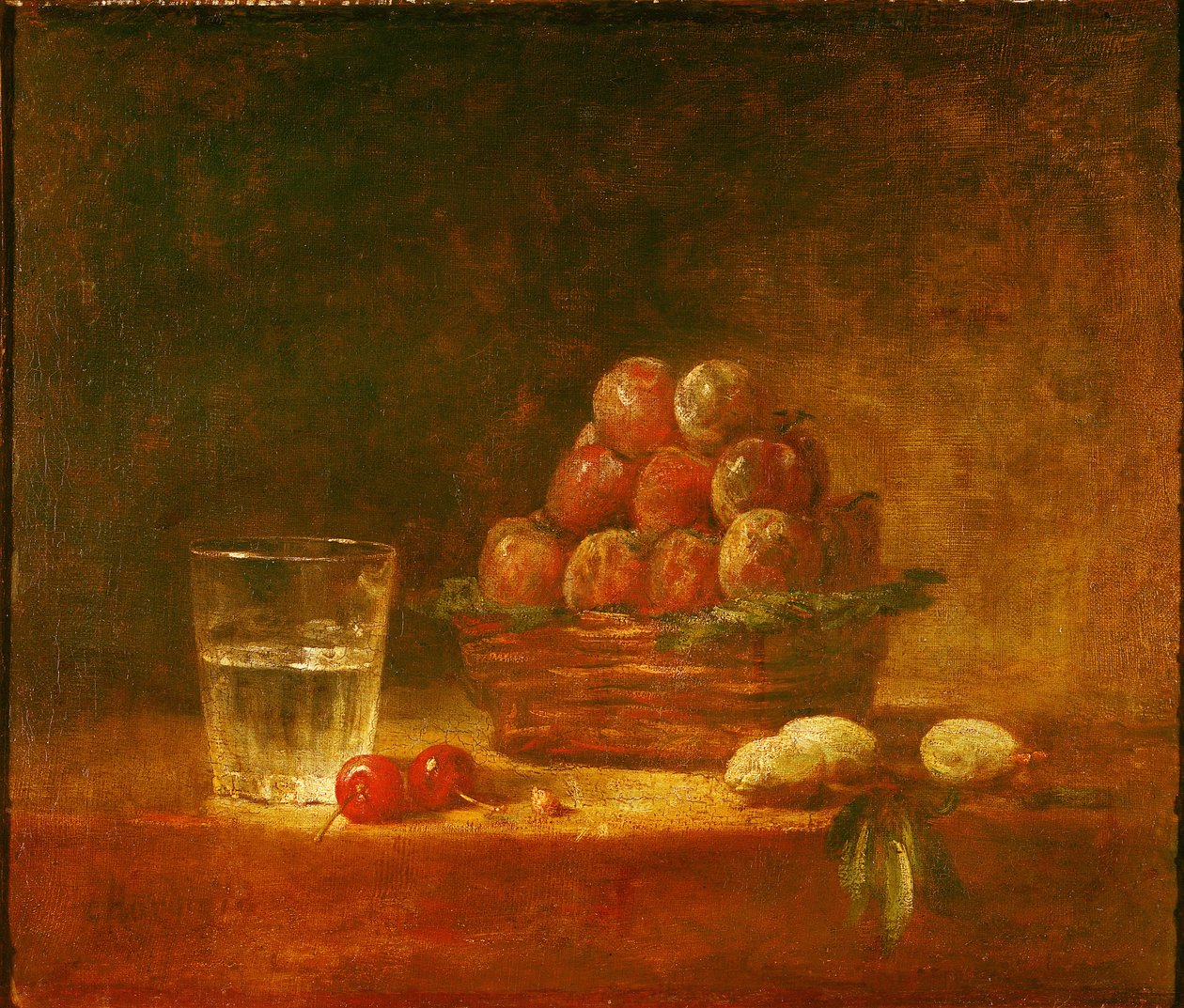 Naturaleza muerta de frutas y un vaso, 1759 de Jean Baptiste Simeon Chardin
