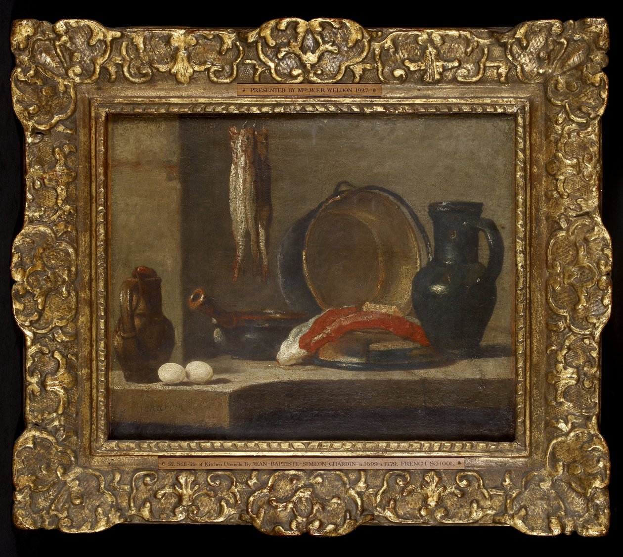 Naturaleza Muerta de Utensilios de Cocina, c.1733-34 de Jean Baptiste Simeon Chardin