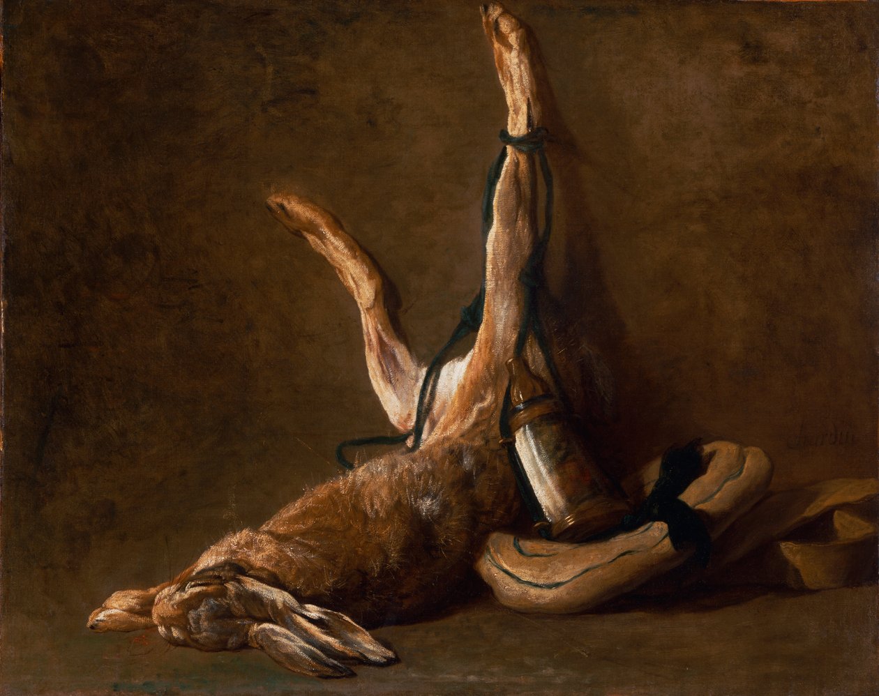 Naturaleza muerta con una liebre de Jean Baptiste Simeon Chardin