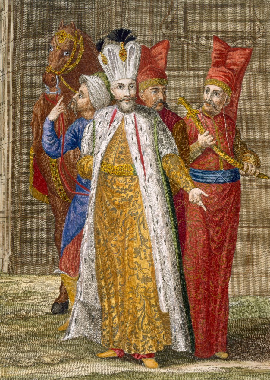 Sultán Ahmed III, c.1708 de Jean Baptiste Vanmour