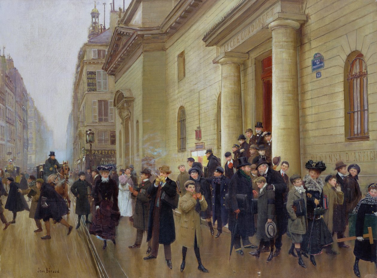 Saliendo del Lycée Condorcet, 1903 de Jean Beraud