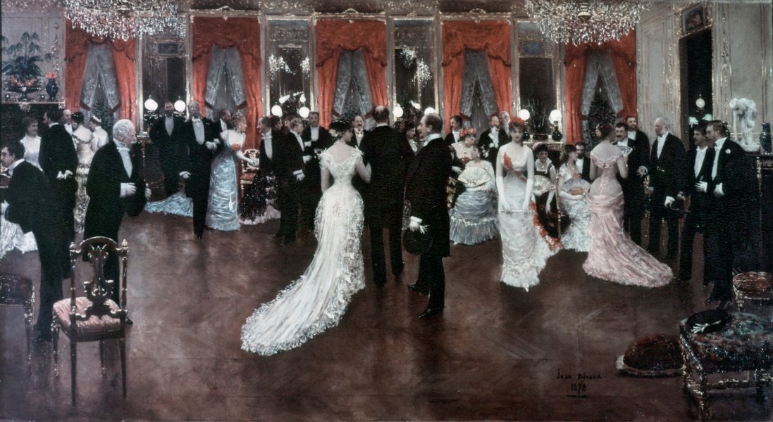 Soirée en el Hotel Caillebotte en la Rue Monceau en 1878 de Jean Beraud