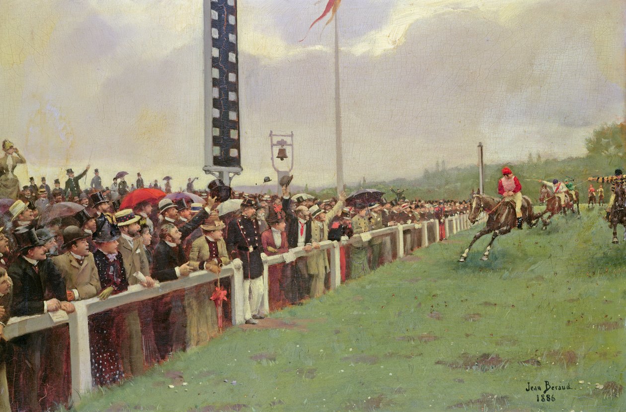 El hipódromo de Longchamps, 1886 de Jean Beraud