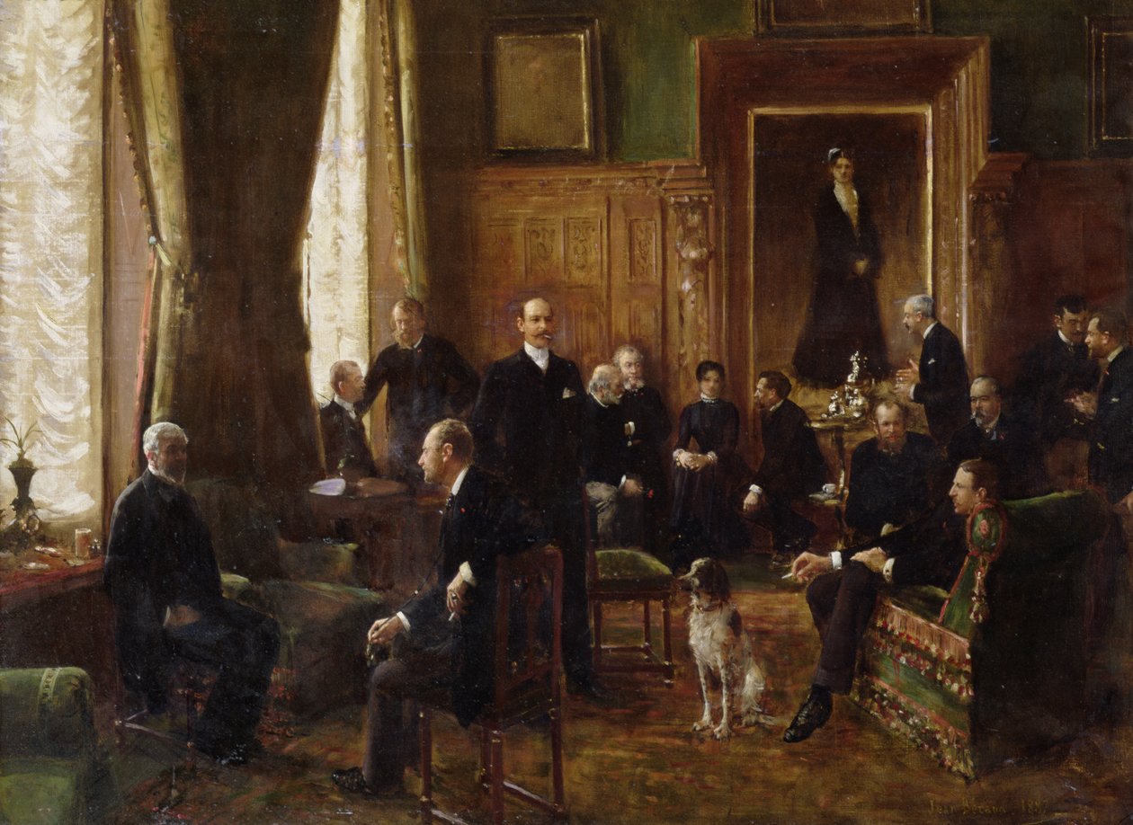 El Salón de la Condesa Potocka, 1887 de Jean Beraud