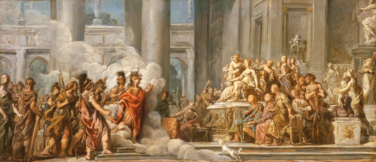 La Llegada de Eneas a Cartago, 1772-4 de Jean Bernard Restout