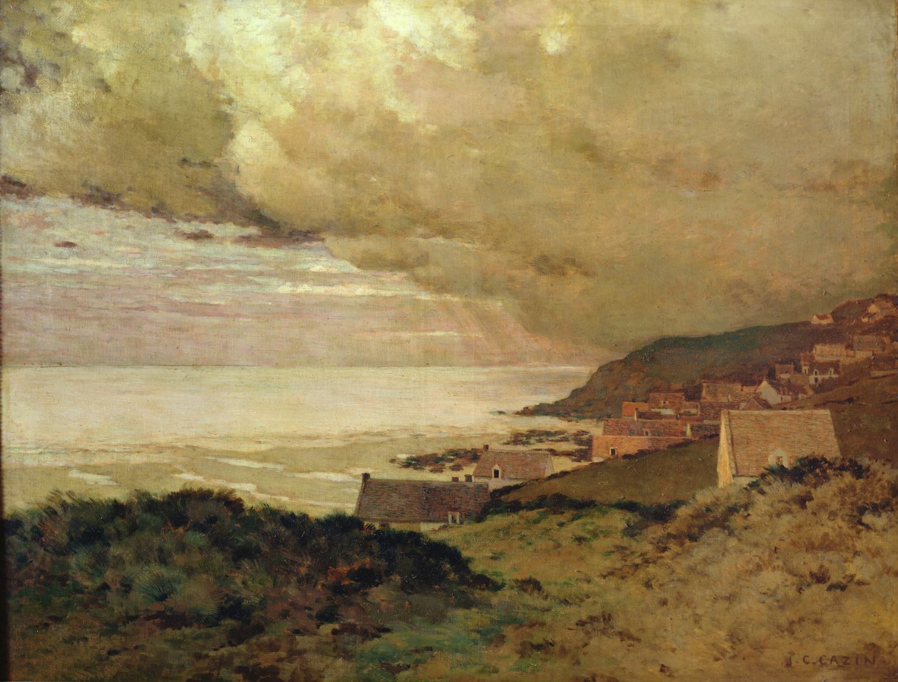 Tormenta, Enquihen, Pas-de-Calais, 1876 de Jean Charles Cazin