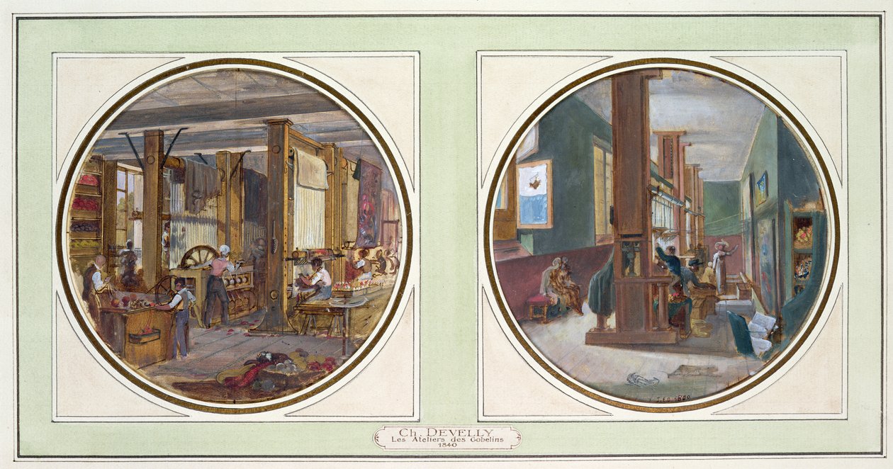 El taller de los Gobelinos de Jean Charles Develly
