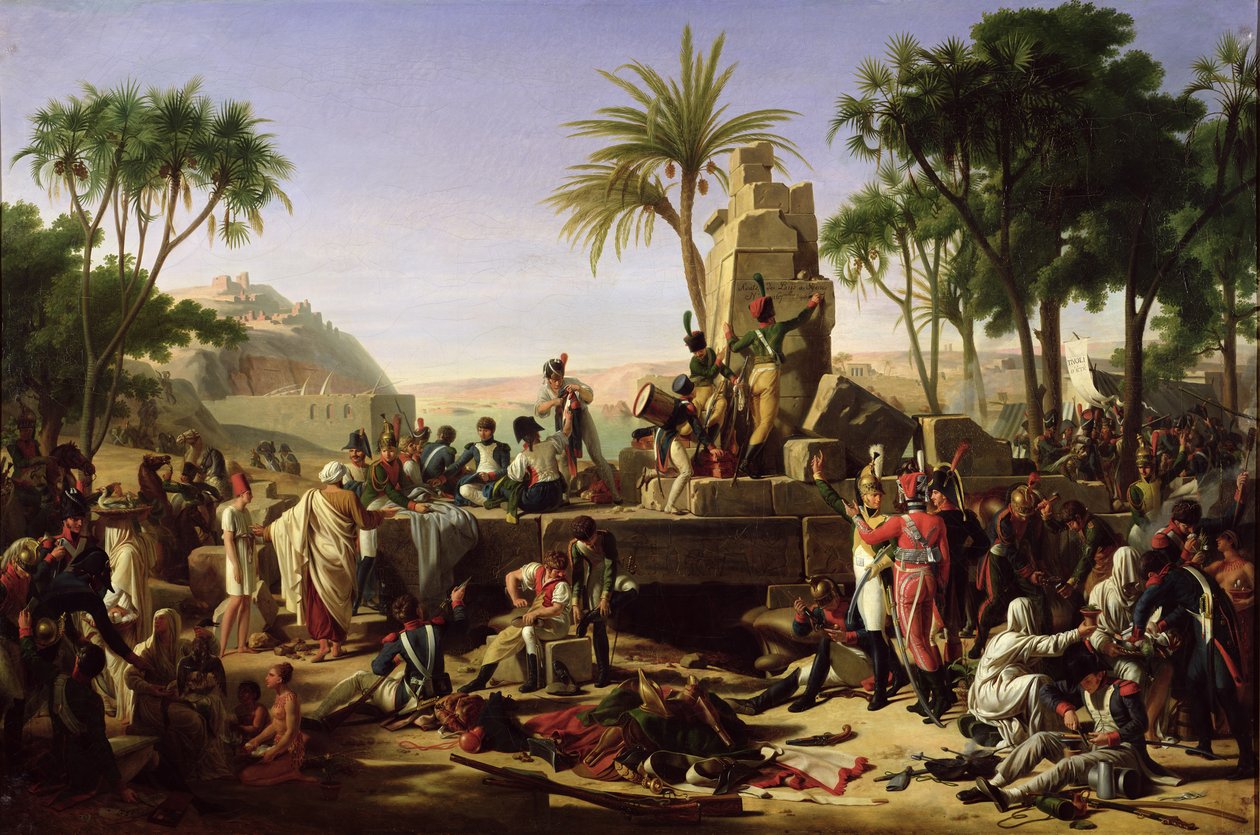 Tropas detenidas en las orillas del Nilo, 2 de febrero de 1799, 1812 de Jean Charles Tardieu