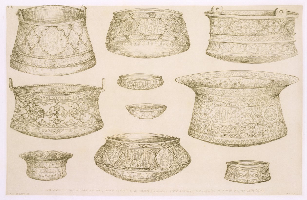 Diseños para Cuencos y Tazones Árabes y Persas, de 