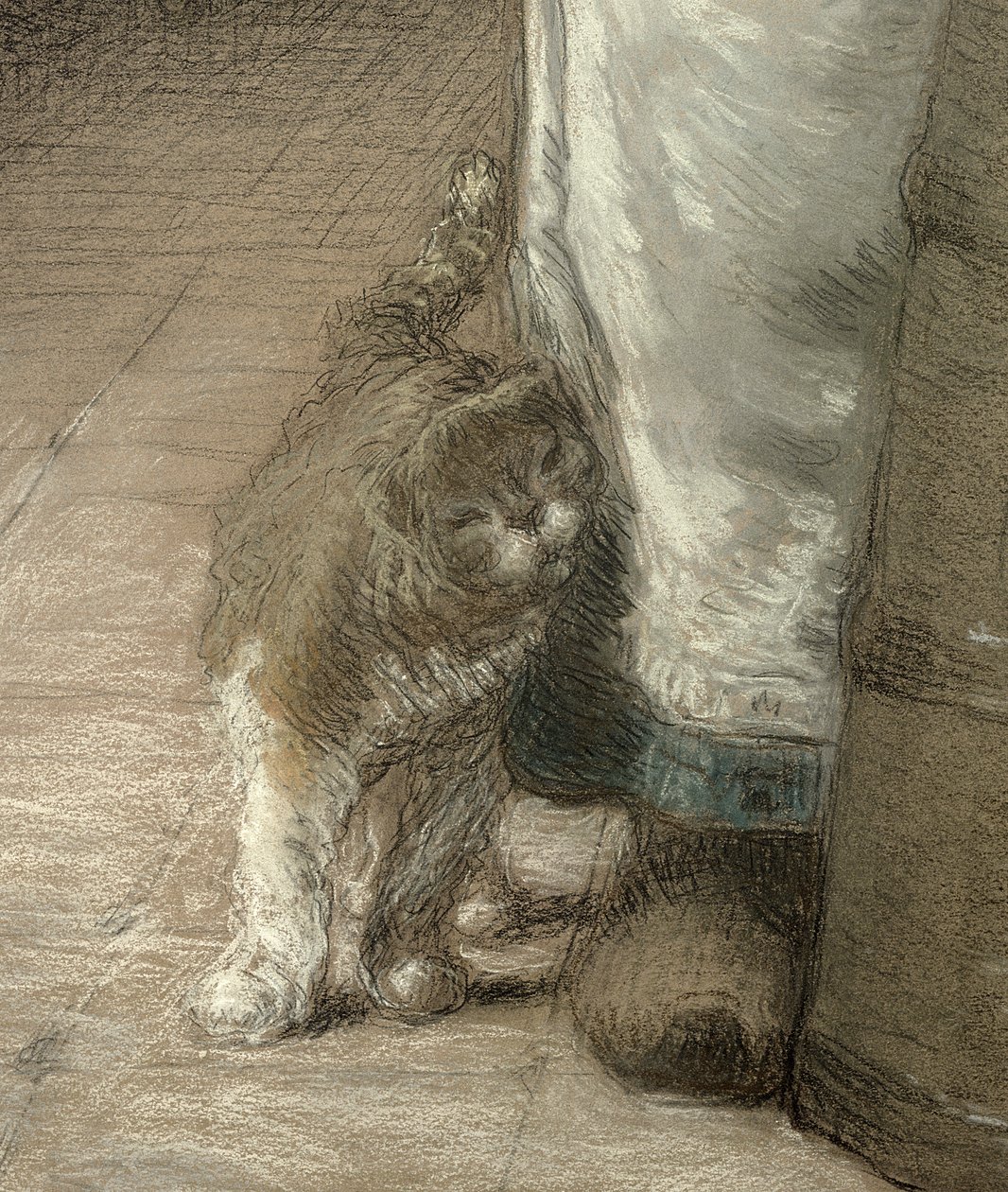 Batido de Mantequilla, 1866-68 (detalle) de Jean Francois Millet