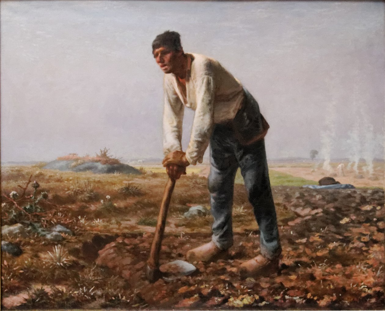 El hombre con la azada de Jean Francois Millet
