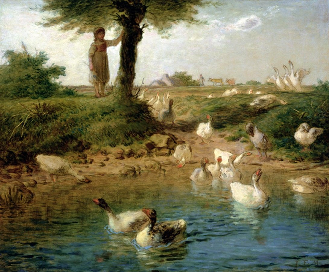 La guardiana de gansos de Jean Francois Millet