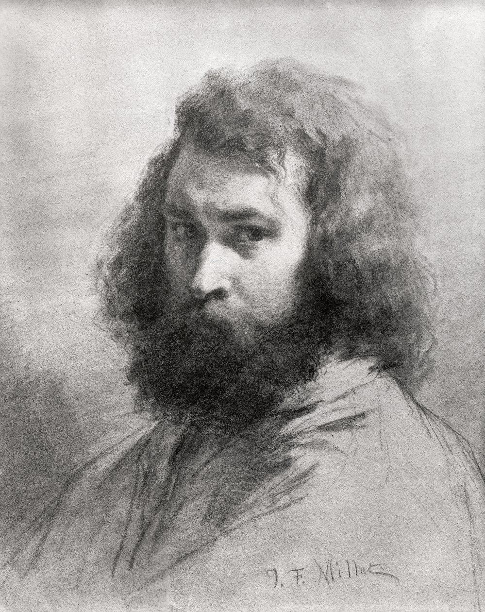 Autorretrato, c.1845-46 de Jean Francois Millet