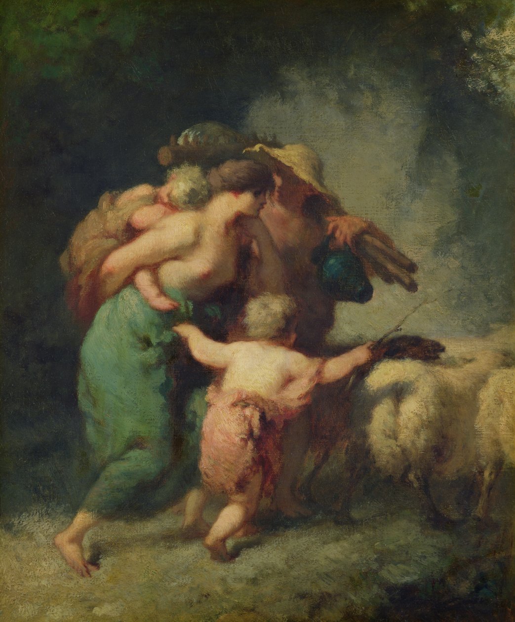 El regreso del rebaño de Jean Francois Millet