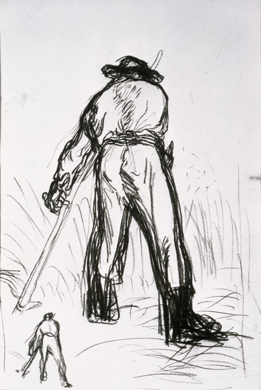 Dos segadores vistos desde atrás de Jean Francois Millet
