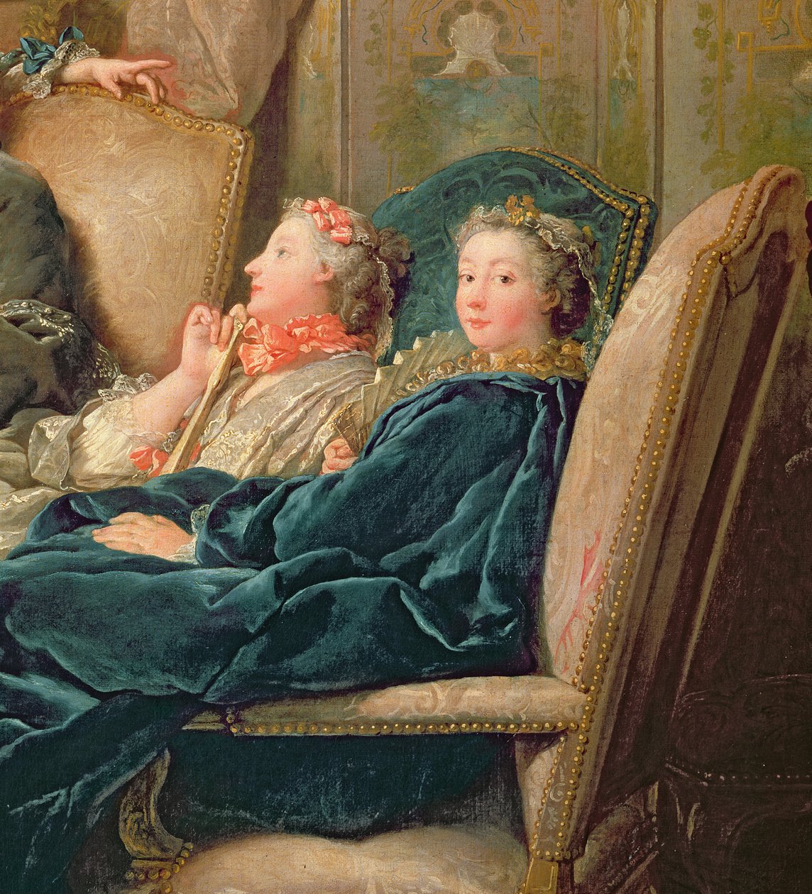 La lectura de Molière, c.1728 (detalle) de Jean François de Troy