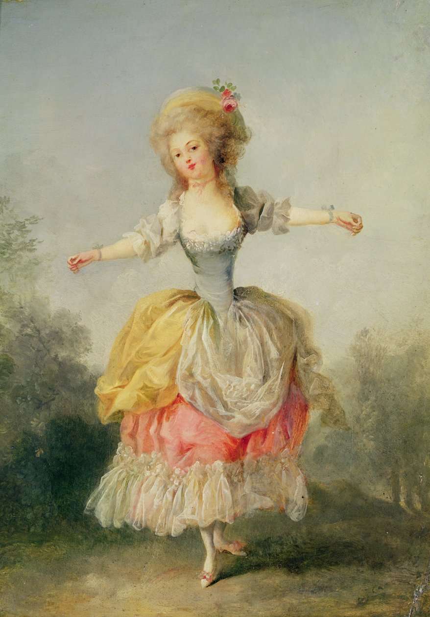 Bailarina con traje de Luis XVI de Jean Frederic Schall