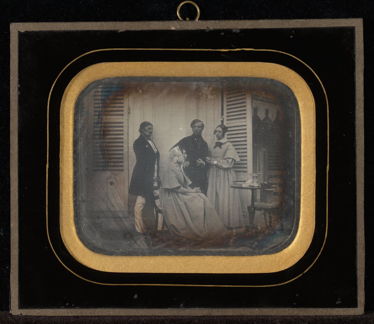 (Retrato de grupo de M. y Mme. Eynard con M. y Mme. Regny, París, Francia) de Jean Gabriel Eynard